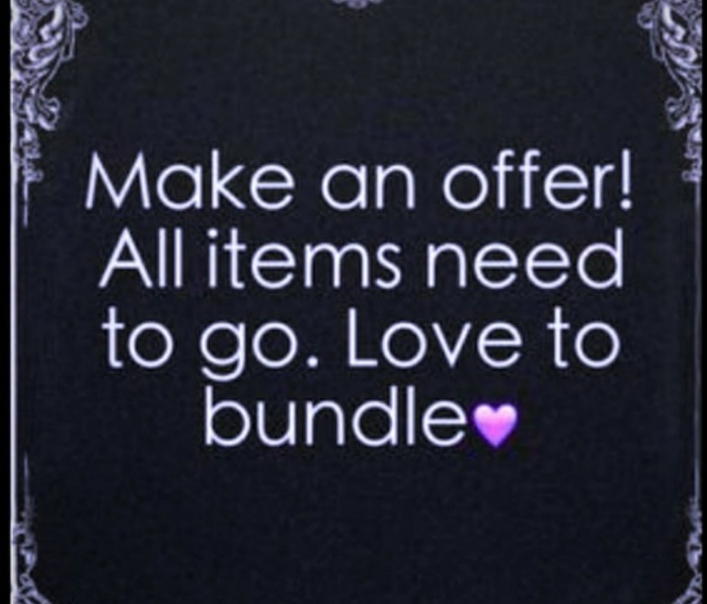 Make me an offer 💵 Everything is negotiable!!